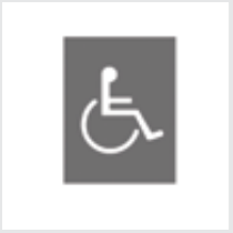 Road marking: Parking spaces reserved for disabled persons