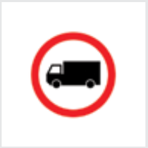 Sign: No goods vehicles