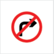 Sign: No right turn