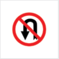 Sign: No U-turn