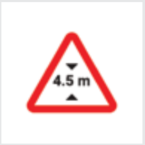 Sign: Maximum height