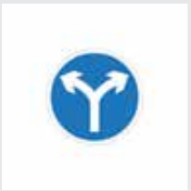 Sign: Turn left or right
