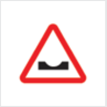 Sign: Dip ahead