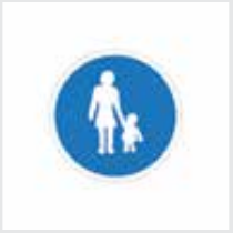 Sign: Pedestrians only