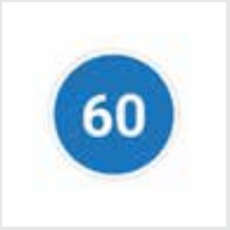 Sign: Minimum speed 60 km/h
