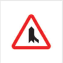 Sign: Minor road on right
