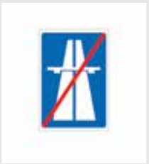 Sign: End of motorway