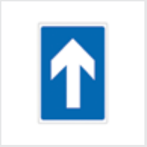 Sign: One-way traffic