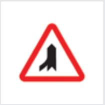 Sign: Minor road on left