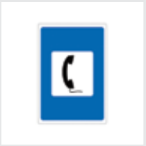 Sign: Emergency telephones