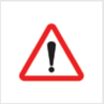 Sign: Hazard ahead (or other danger)